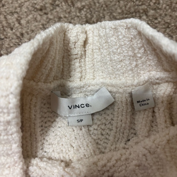 Vince Sweater 98% cotton Size Small Off White Color - Picture 3 of 5